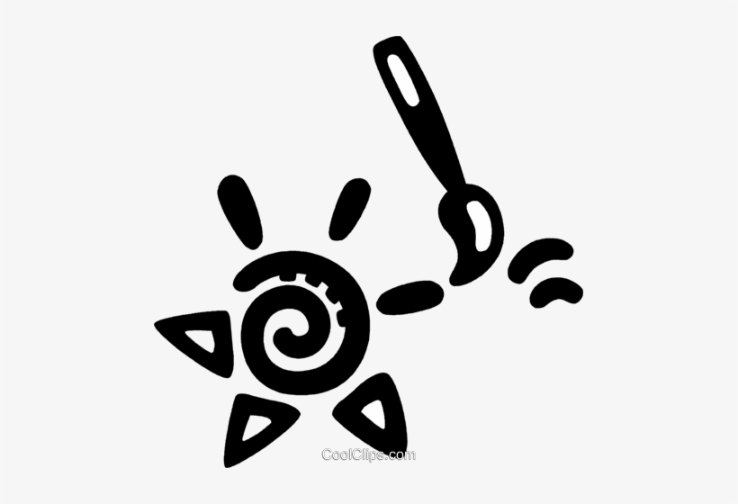 Paint Brush Royalty Free Vector Clip Art Illustration