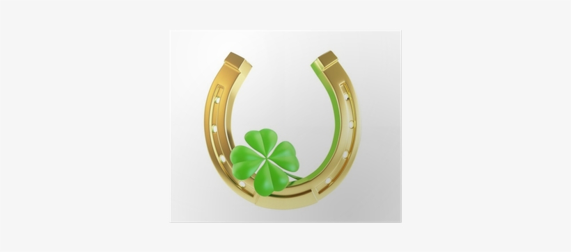 4 Leaf Clover And Horseshoe, transparent png