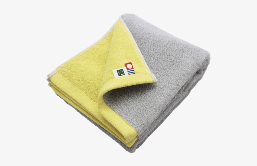 Imabari Towel Face Towel Anytime Reversible Grey/yellow - Imabari, transparent png
