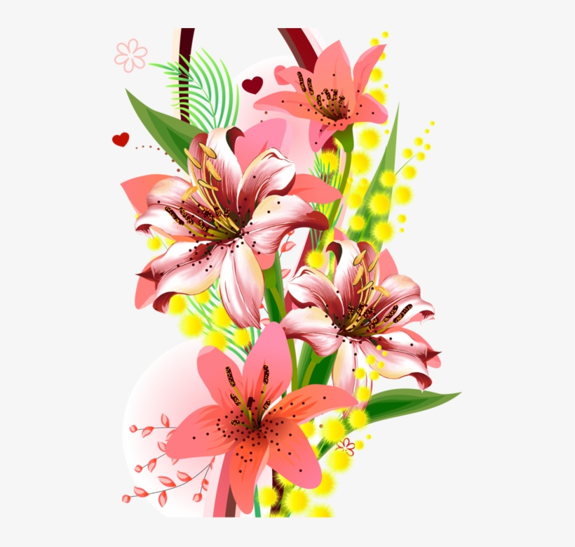 Flowers Tube Png Everywhere - Painted Colorful Flower Png, transparent png
