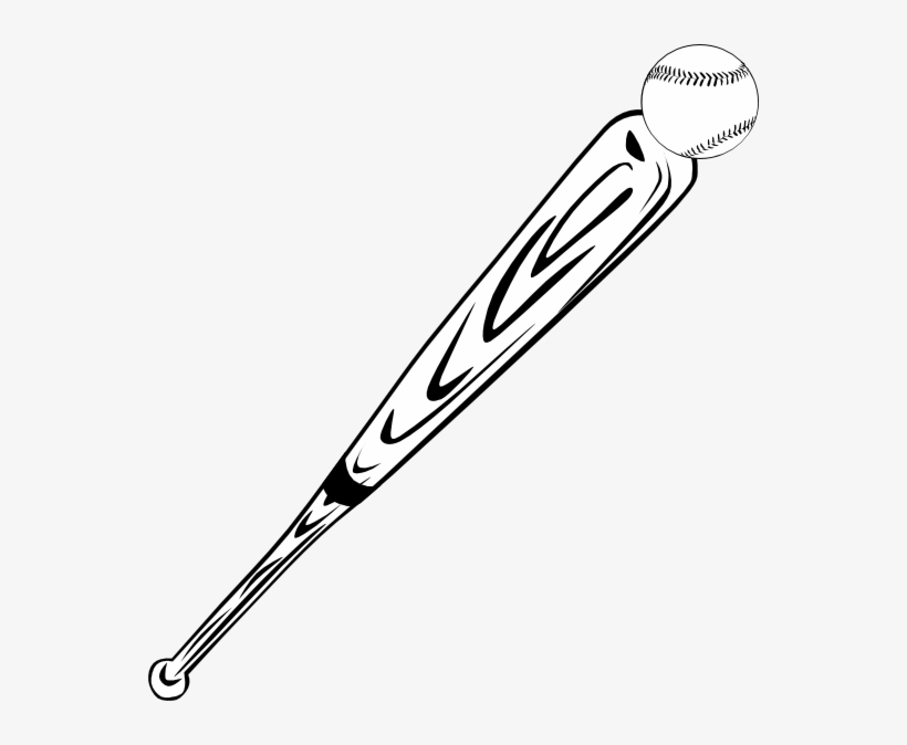 Baseball Bat And Ball Svg Clip Arts 552 X 594 Px, transparent png