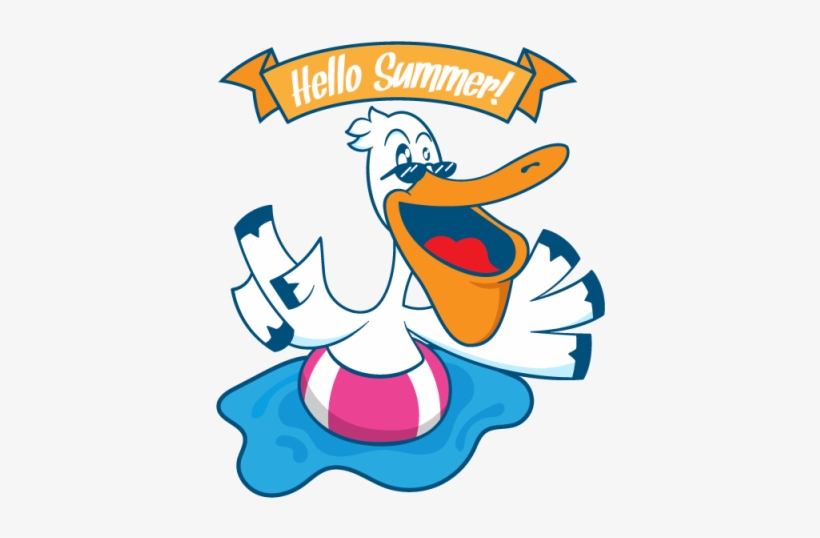 Bird Relaxing On Inflatable Ring Png And - Swim Ring, transparent png