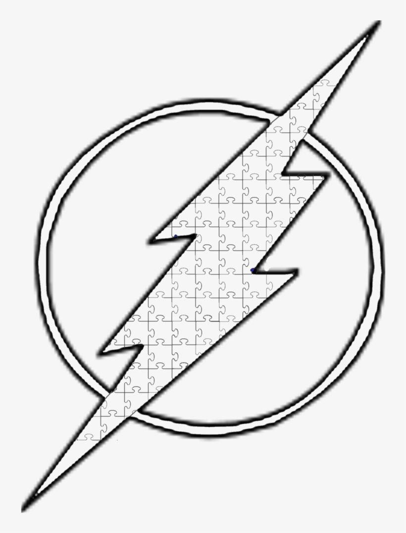 Autism Flash Symbol Lineart By Archer635 On Deviantart - Flash Symbol, transparent png