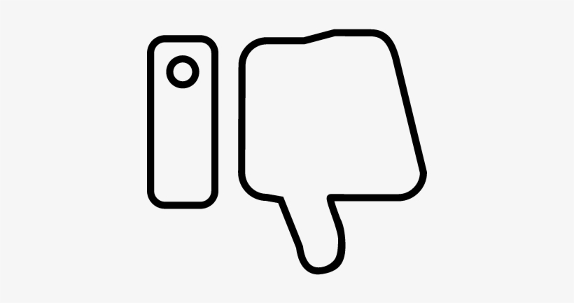 Dislike Thumb Down Outline Symbol Vector - Icon, transparent png
