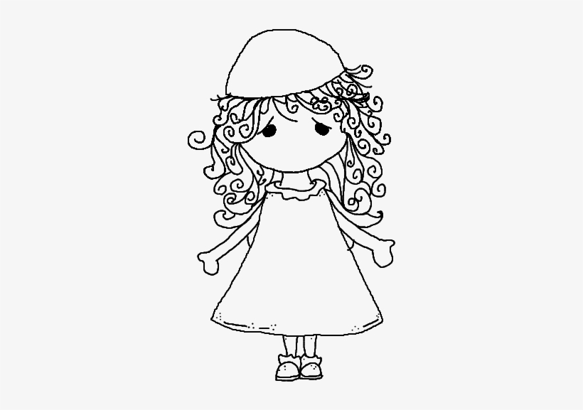 Little Girl - Little Girl Digi Stamps, transparent png
