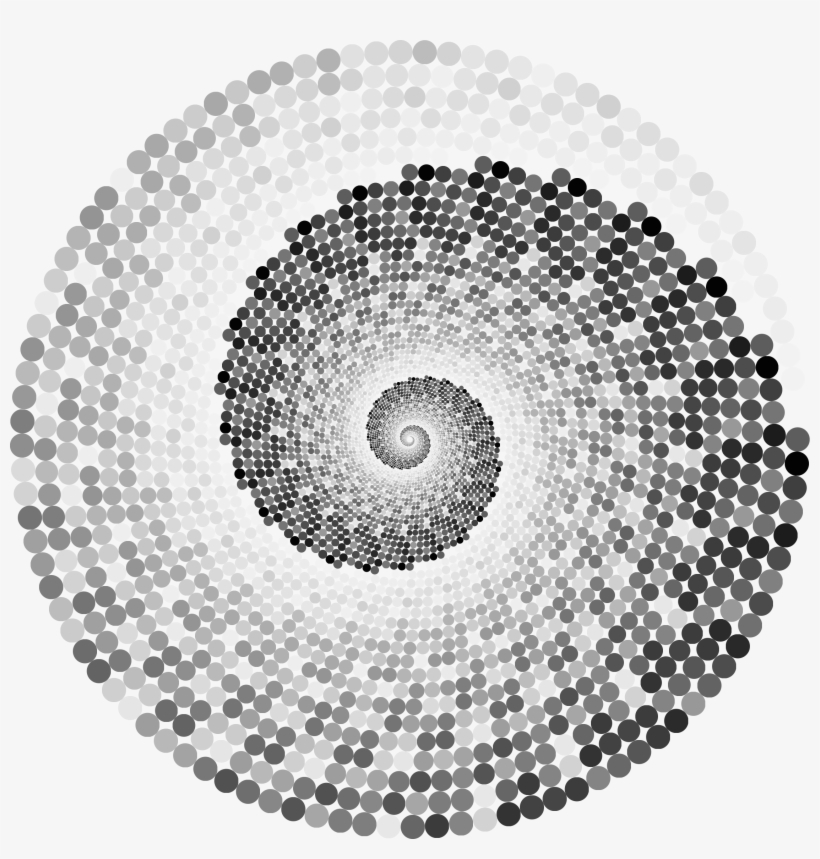 This Free Icons Png Design Of Grayscale Swirling Circles, transparent png