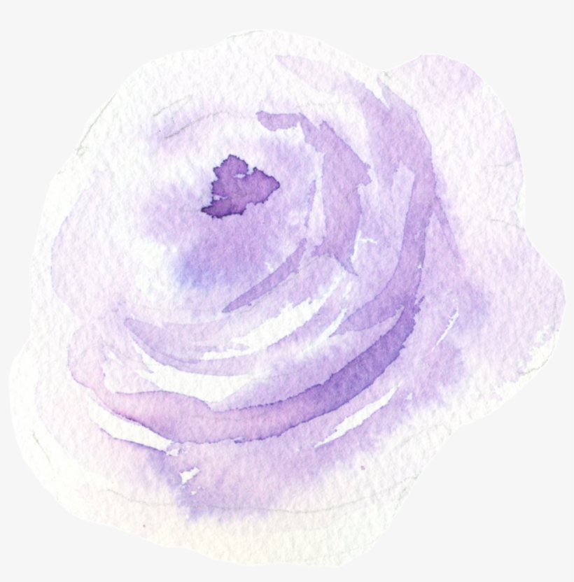 Este Gráficos Es Pintado A Mano De Luz Violeta Flores - China Rose, transparent png