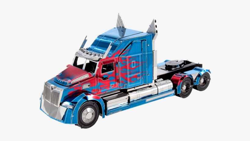 Optimus Prime Western Star 5700 Truck - Metal Earth Optimus Prime Truck, transparent png