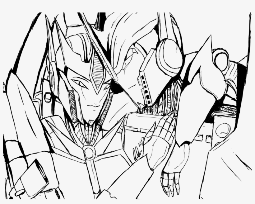 Cornfield Drawing Transformers - Transformers Prime Lineart, transparent png