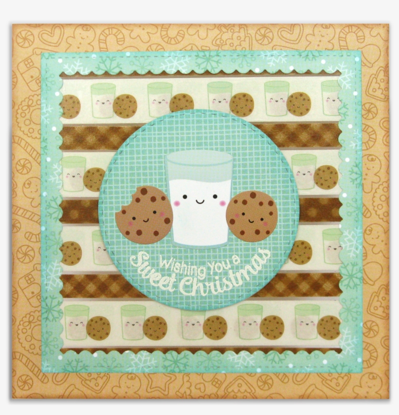 Doodlebug Design Milk & Cookie Washi Tape Holiday Christmas - Cookie And Milk Christmas Card, transparent png
