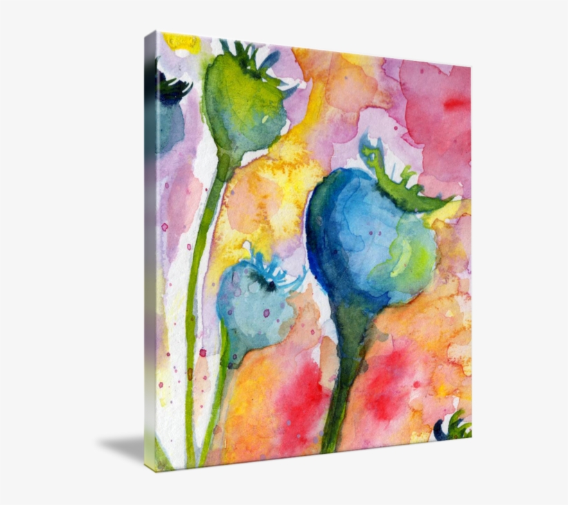 Go To Image - Deny Designs Poppy Pods Outdoor Throw Pillow Size:, transparent png