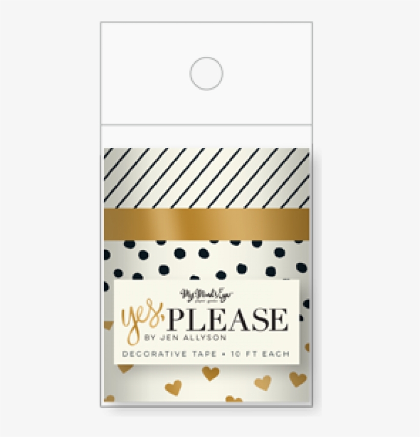 Yes Please " Washi Tape - My Minds Eye Yes, Please Decorative Tape Rolls, transparent png