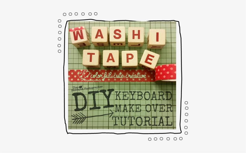 Colorful Diy Washi Tape Keyboard Tutorial Part - Abdurrahman Wahid, transparent png