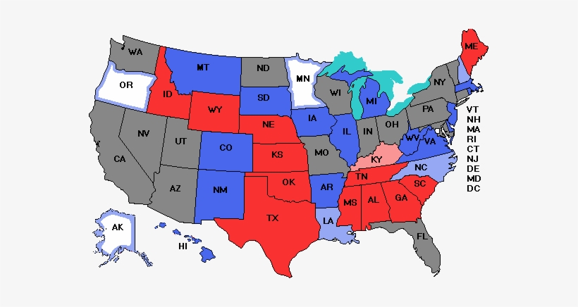 Political Map United States 2014 State Electoral Votes - Tulsa Oklahoma On A Map, transparent png