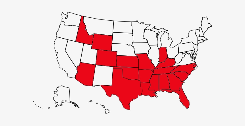Map Showing In Which Us States Children Can Be Hit - States With Corporal Punishment, transparent png