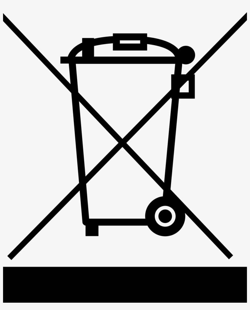 This Free Icons Png Design Of Crossed Out Wheelie Bin, transparent png