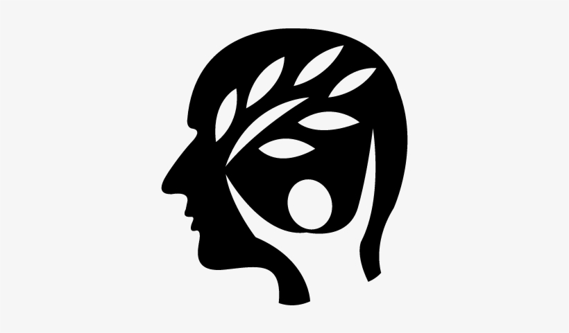 Head With Cereal Plant As Brain Vector - Food Brain Png Symbol, transparent png