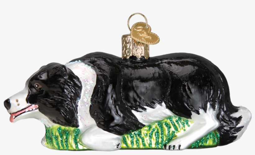 3.5" Old World Christmas Pembroke Welsh Corgi Glass, transparent png