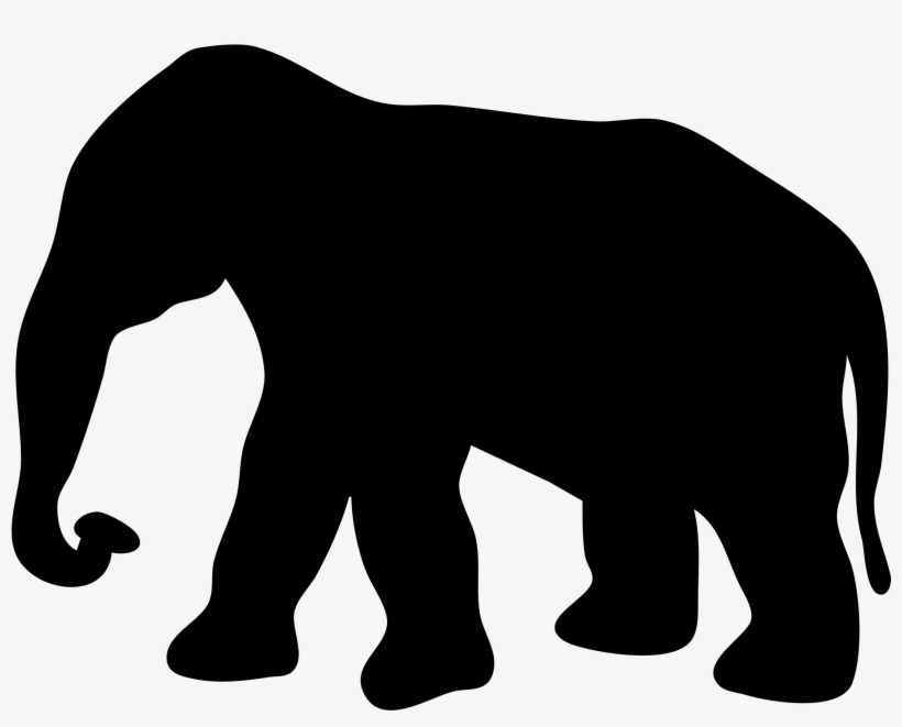 Elephant Silhouette Clip Art At Clker Com Vector Clip - Elephant Silhouette Gif, transparent png