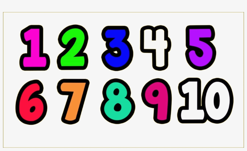 1 To 10 Numbers Transparent Png - Nomor 1 10, transparent png