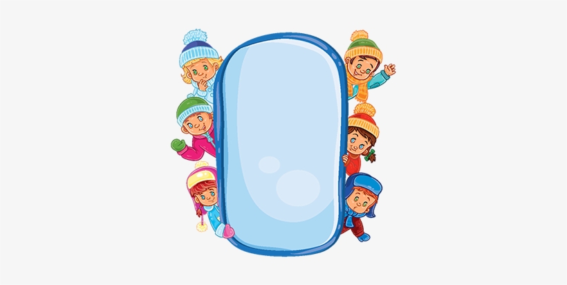 Poster With Young Children In Warm Clothes, Winter, - Child, transparent png