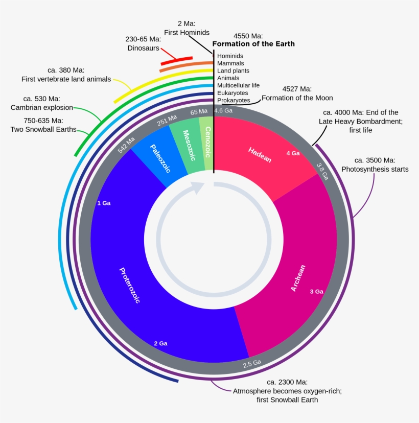 Geologic Time Scale - Geological Time Scale Clock, transparent png
