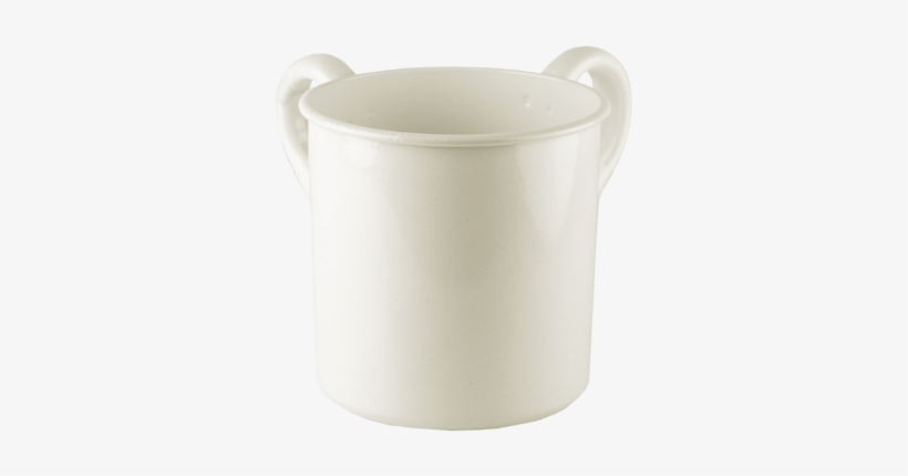Washing Cup Off White Powder Coated - A&m Judaica 56874 Stainless Steel Washing Cup,, transparent png