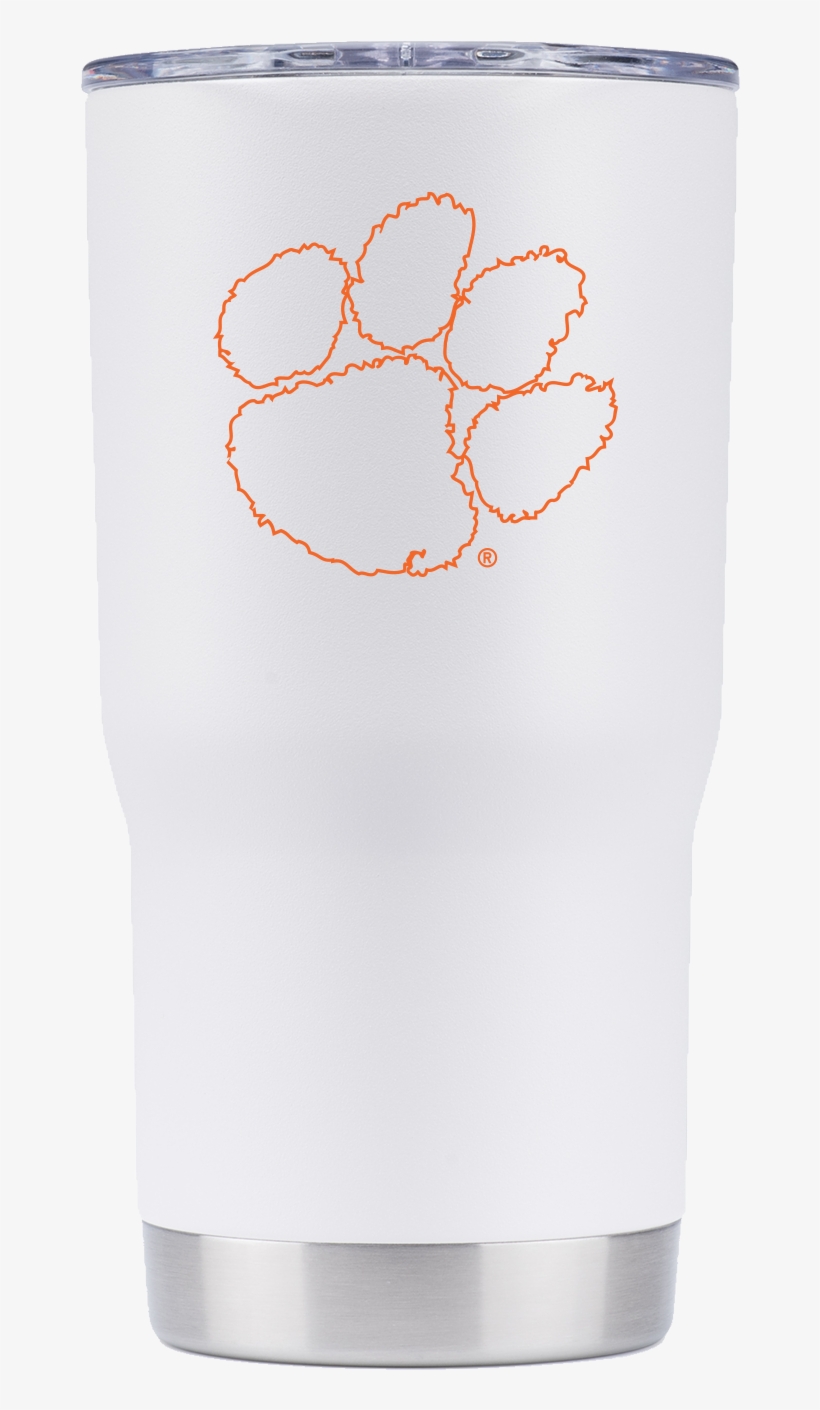 White Powder Coated 20oz - Tumbler, transparent png