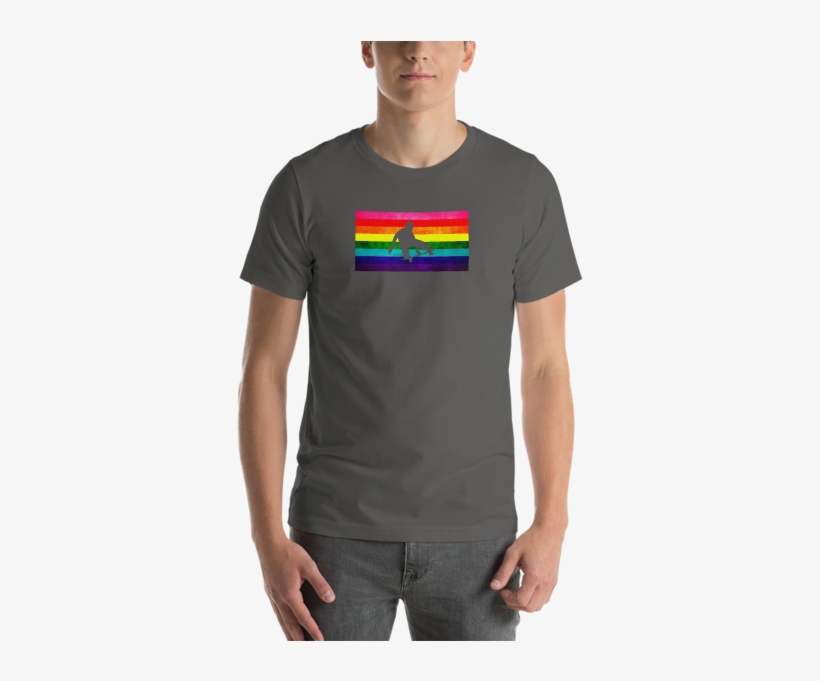 Lgbt Gay Pride Skateboard Skater Rainbow Pride Flag - Shirt, transparent png
