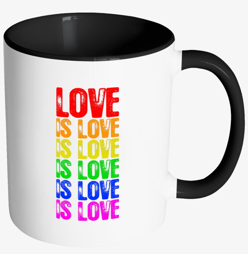 Gay Pride Flag Love Is Love Is Love Tshirt, transparent png