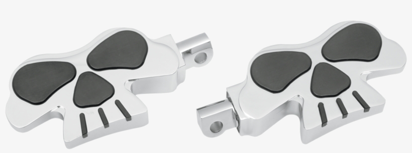Drag Specialties Skull Male Mount Footpegs Chrome Fits - Drag Specialties 1620-0466 Skull Footpegs, transparent png