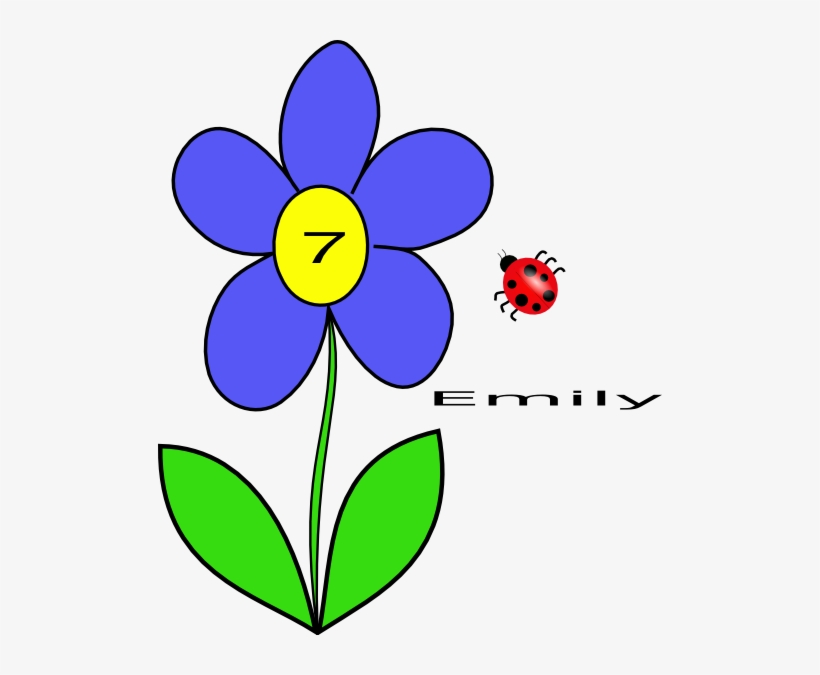 Flower With Ladybug Svg Clip Arts 504 X 595 Px, transparent png