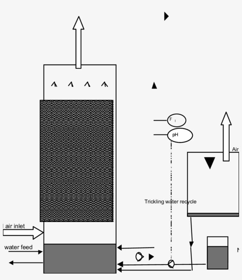Schematic Of The Uc Riverside Biotrickling Filter - Diagram, transparent png