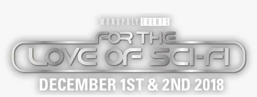 For The Love Of Sci-fi Logo - Monochrome, transparent png
