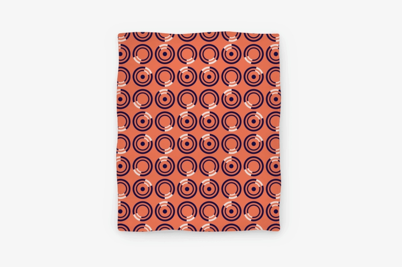 Navy And White Circle Pattern Blanket Blanket - Blanket, transparent png