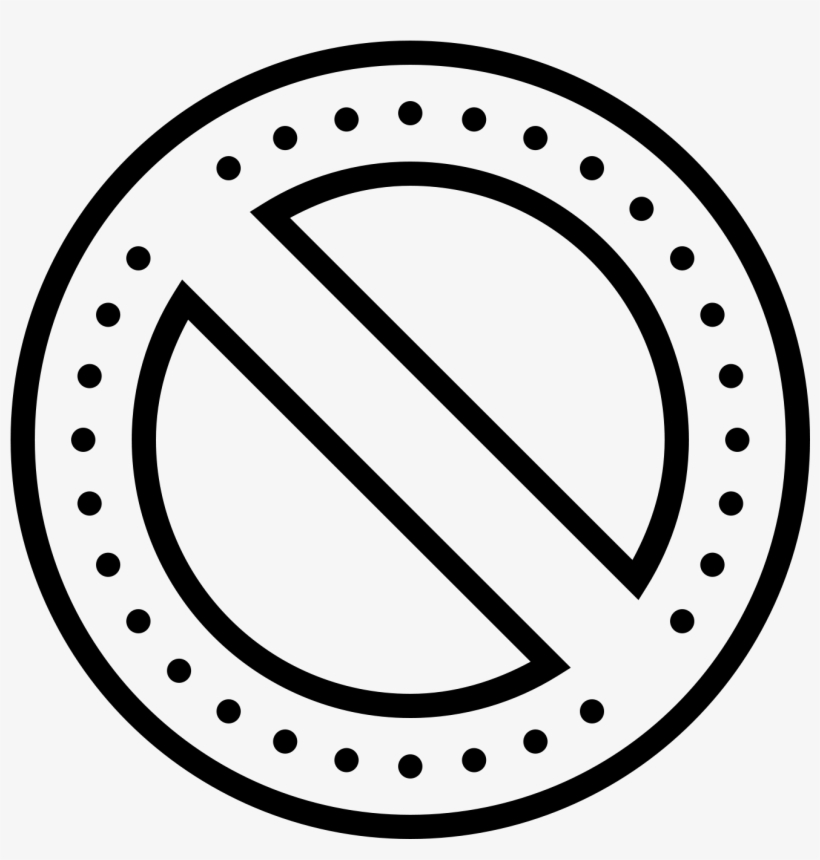 This Icon Is Of A Circle With A Slash Mark Running - Qatari Riyal Icon, transparent png