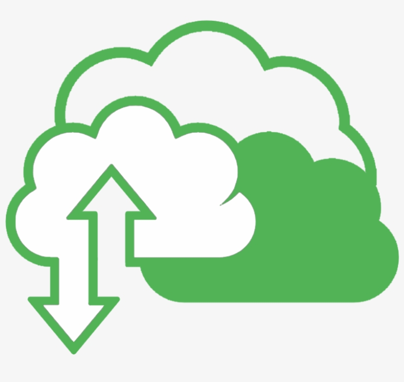 Cloud Services Icon - Raindrops Clipart Black And White, transparent png