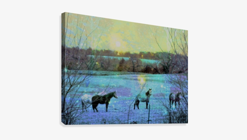 Stardust Canvas Print - Painting, transparent png