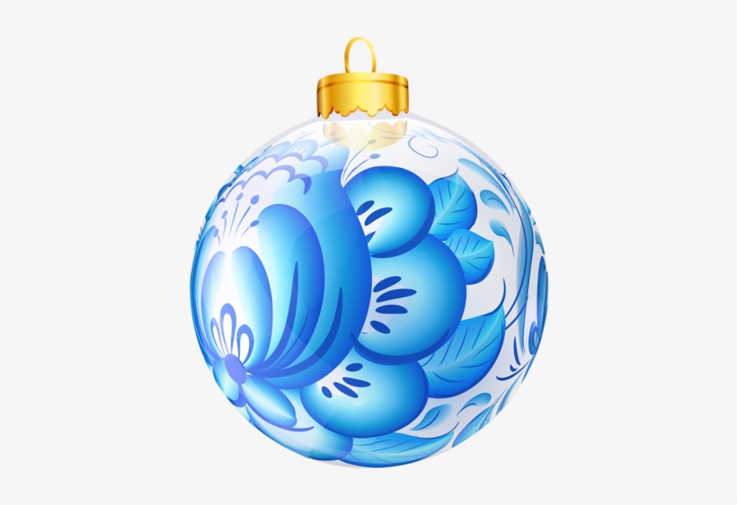 Gzhel Balls Set7 - Vector Graphics, transparent png
