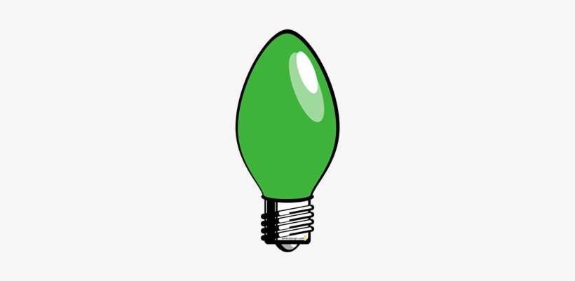 Christmas Lights Clipart Green Pencil And In Color - Purple Christmas Light Png, transparent png