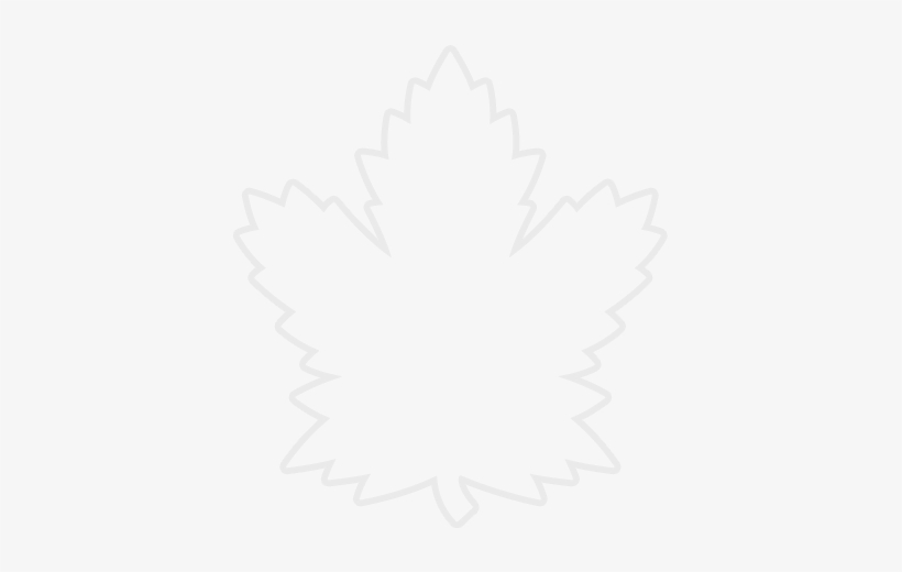 Hide Logo Outline - Maple Leaf, transparent png