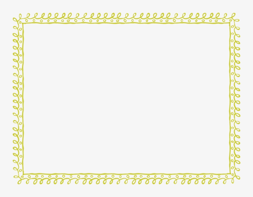 Frames And Bananayellow Border - Free Doodle Frames Png, transparent png