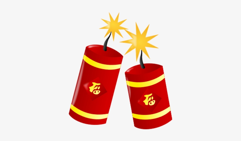 Graphic Royalty Free Chinese Hat Clipart - Fire Cracker, transparent png