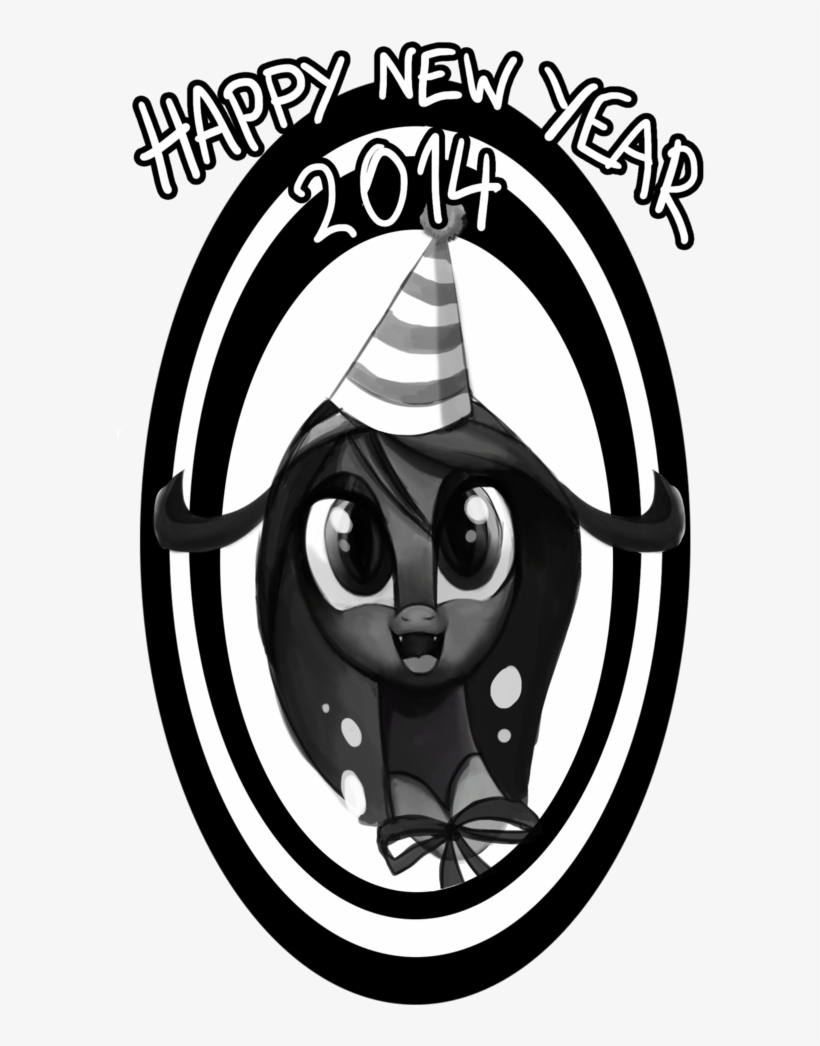 Jokerpony, Ask Teen Chrysalis, Grayscale, Happy New - Illustration, transparent png