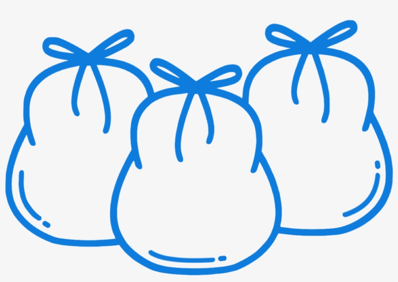 Three Wash And Fold Bags Ready For Pick Up From A Laundry - Laundry, transparent png