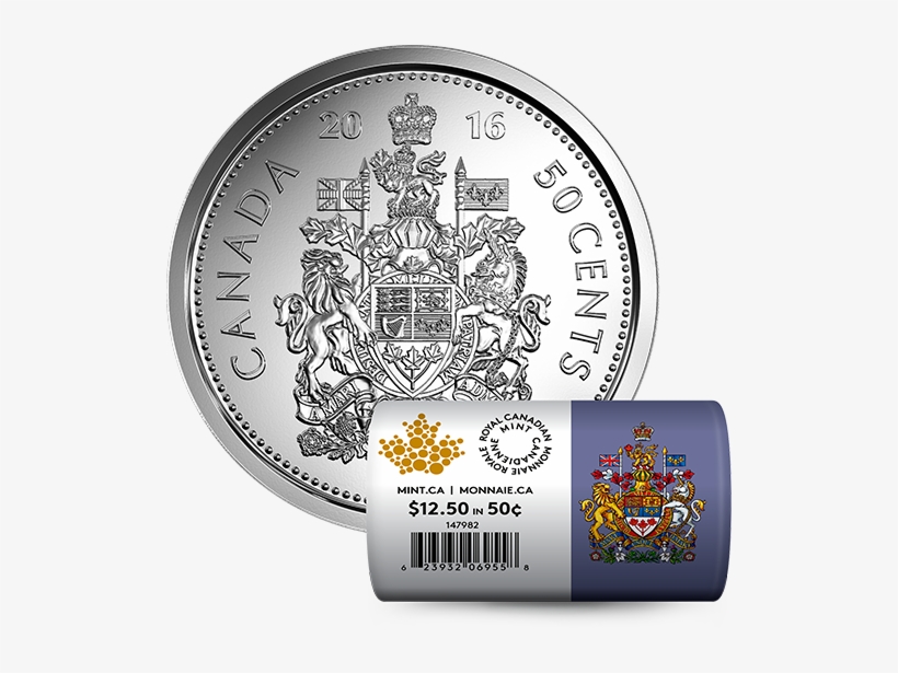 2017 Canadian 50 Cent Coin, transparent png