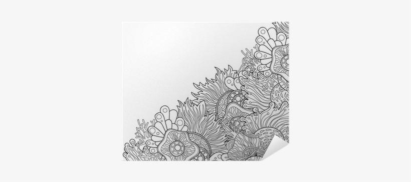 Zentangle Style Invitation Card - Drawing, transparent png