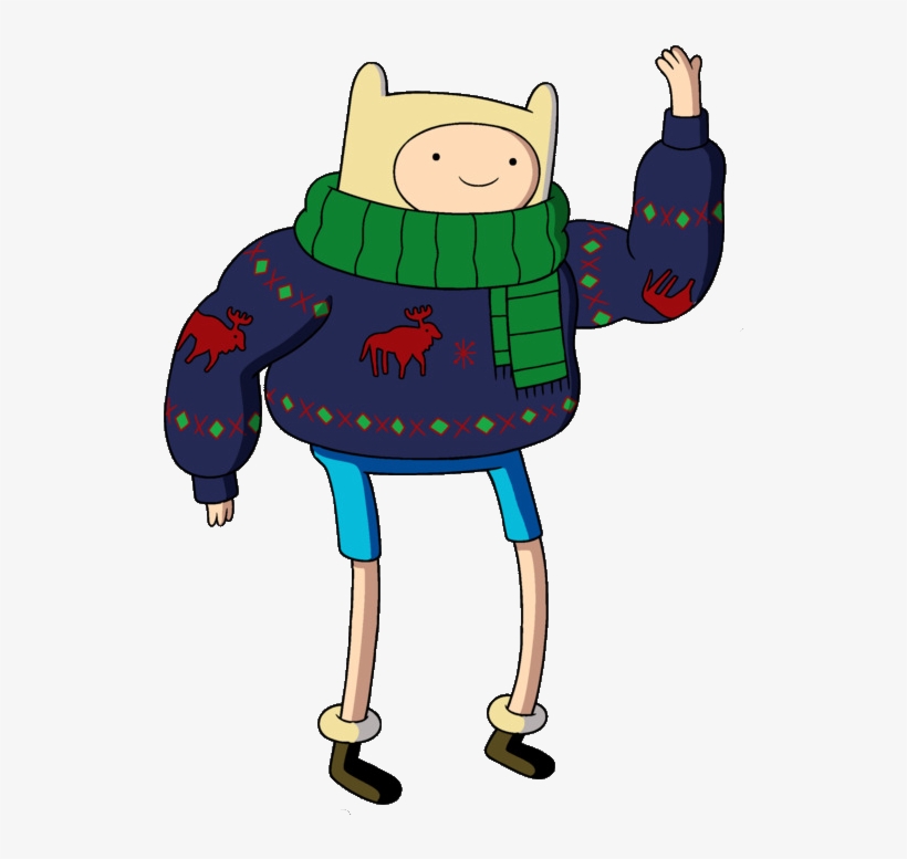 Finn Sweater - Finn And Jake Christmas Sweaters, transparent png