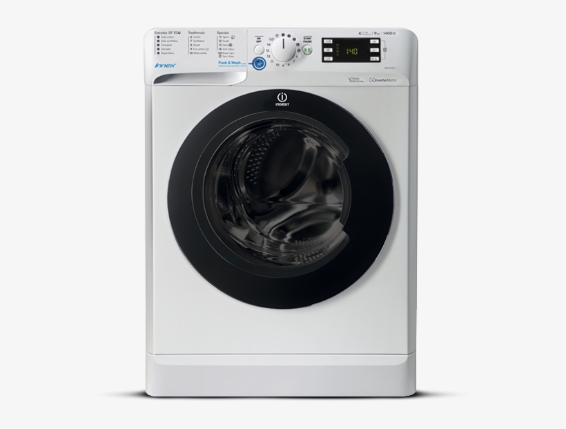 Washing Machine - Indesit Innex Xwde 961480, transparent png