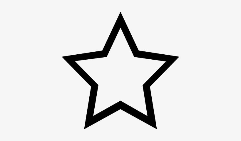 Favourites Star Outline Interface Symbol Vector - Star Outline, transparent png